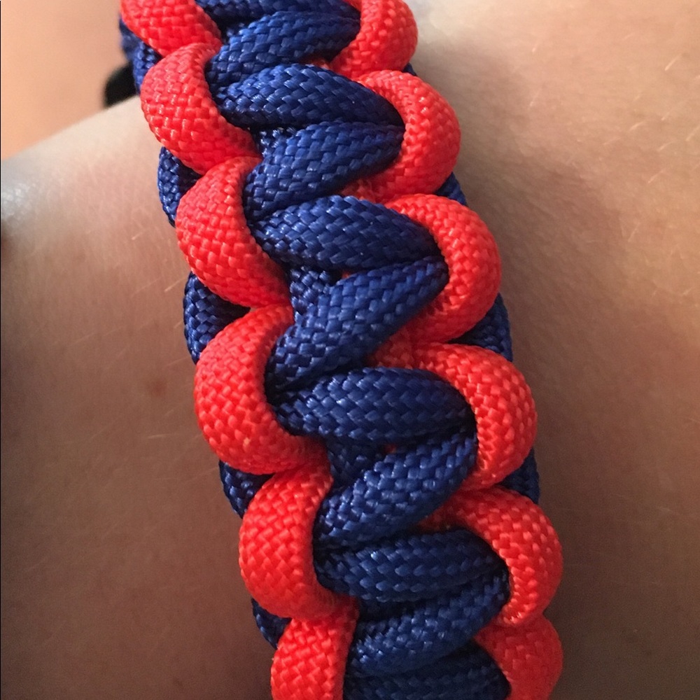 Blue & Orange paracord bracelets